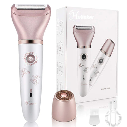 VelvetSmooth™ No-Razor Burn Electric Shaver - Bump Free 2-in-1 Shaver for Women