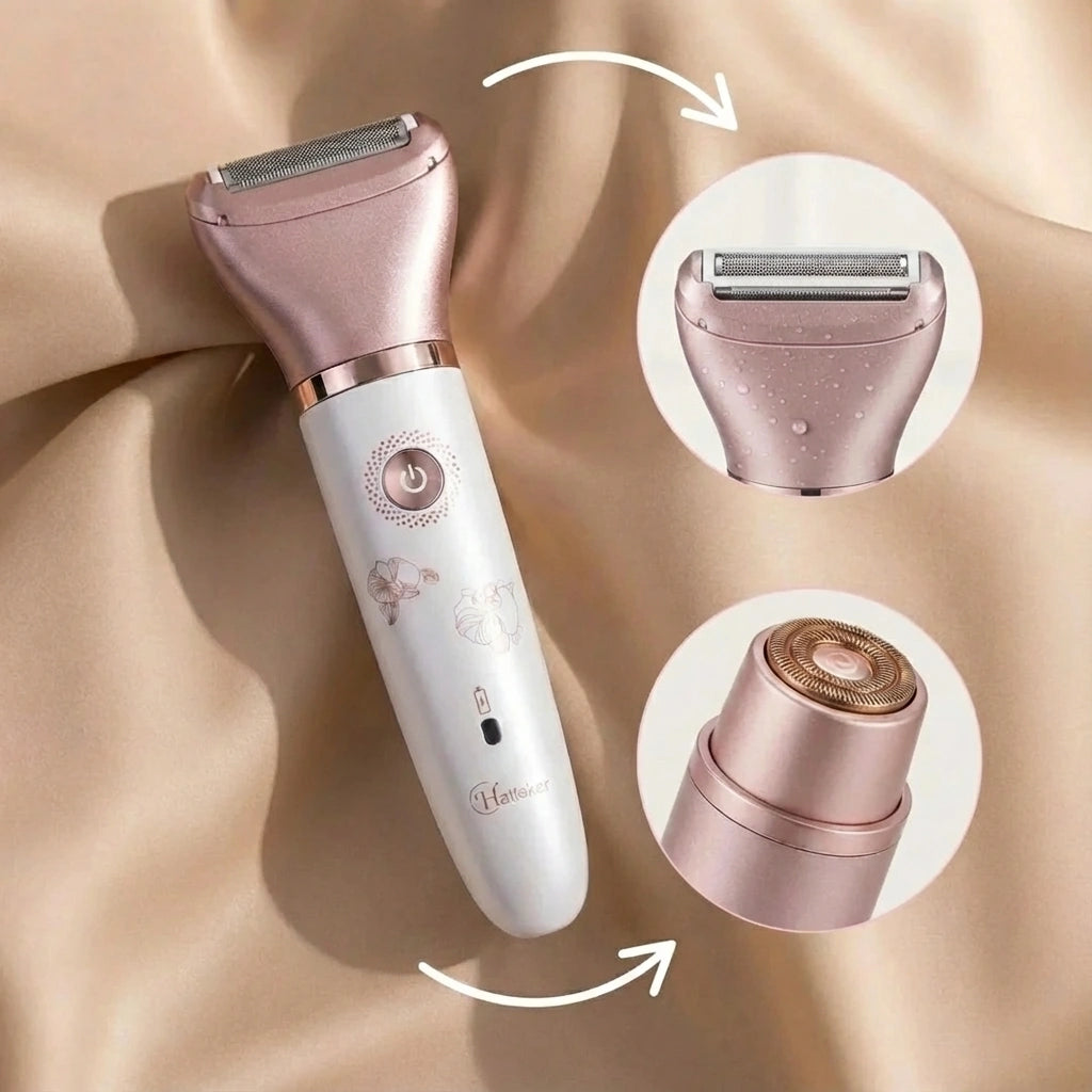 VelvetSmooth™ No-Razor Burn Electric Shaver - Bump Free 2-in-1 Shaver for Women