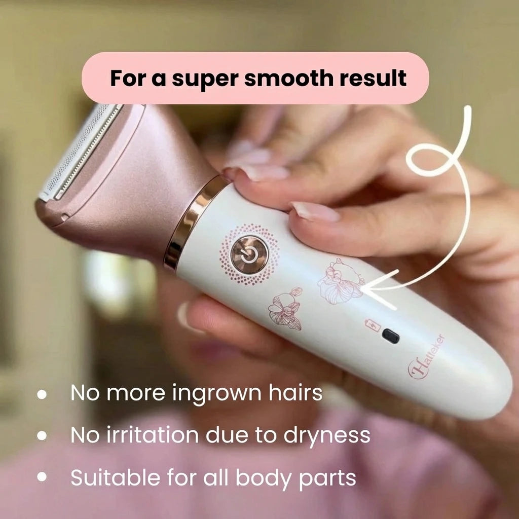VelvetSmooth™ No-Razor Burn Electric Shaver - Bump Free 2-in-1 Shaver for Women