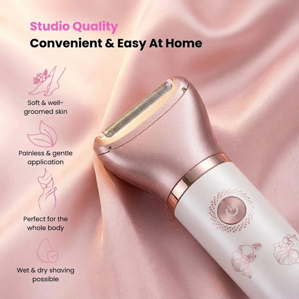 VelvetSmooth™ No-Razor Burn Electric Shaver - Bump Free 2-in-1 Shaver for Women