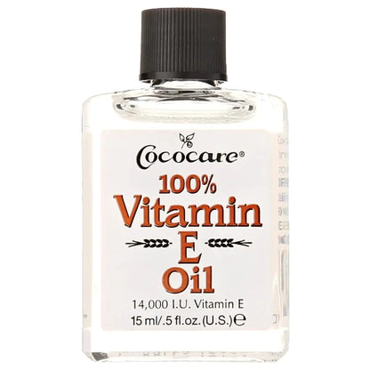 COCOCARE 100% Vitamin E Oil 14000 I.U. 0.5 Fl Oz - Skin Moisturizer & Antioxidant Protection