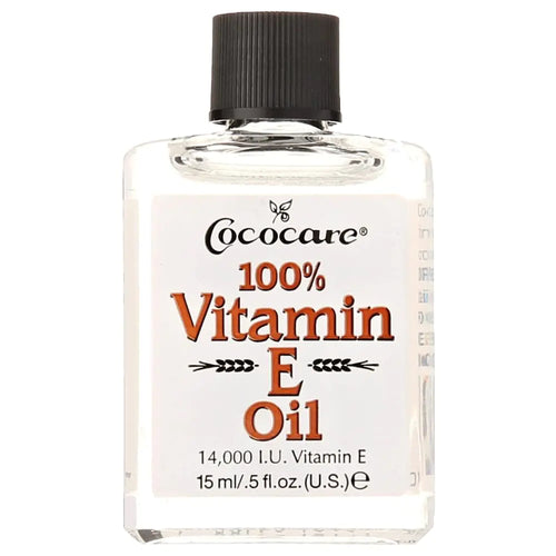 COCOCARE 100% Vitamin E Oil 14000 I.U. 0.5 Fl Oz - Skin Moisturizer & Antioxidant Protection